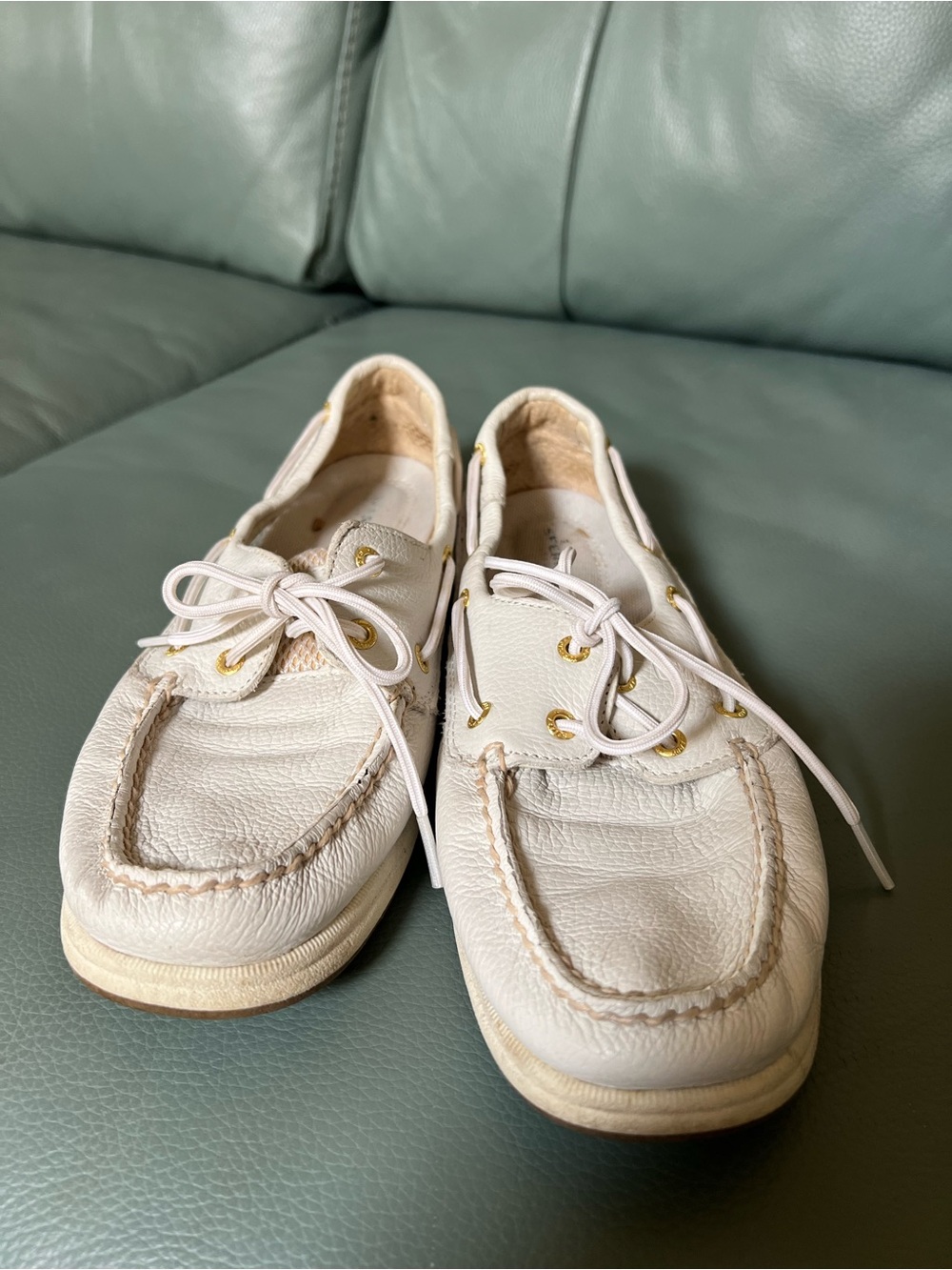 Sperry Topsiders with Gold Eyelets
